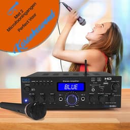 Pyle Audio Versterker - Bluetooth Multi-Kanaals Stereo Versterker - Draadloos - 200W - HDMI - FM Radio - USB, SD, AUX, RCA, Microfoon-ingang - Afstandsbediening — thumbnail 4