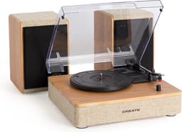 CREATE - Platenspeler met 2 externe luidsprekers, Bluetooth en RCA-uitgang - RECORD PLAYER PRO — thumbnail 2
