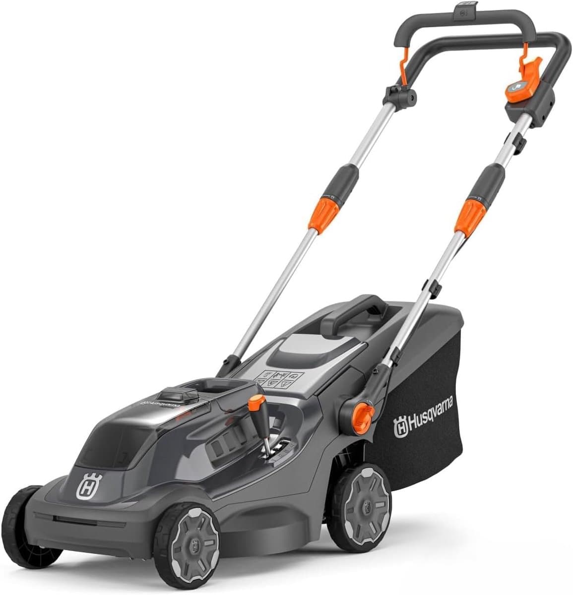 Husqvarna Accu grasmaaier Aspire LC34-P4A, voor 500 m² gazon I elektrische grasmaaier, 30 l opvangbak, 34 cm maaibreedte, compact en opvouwbaar (zonder accu & oplader) — afbeelding 1