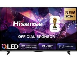 Hisense 55E7S PRO SmartTV - 55 inch - 4K Hi-QLED - 2026 - Native 144Hz Game Mode - Hi-QLED Colour - Built-in Subwoofer - AI Picture - AI Smooth Motion - AMD FreeSync Premium - Dolby Vision Atmos