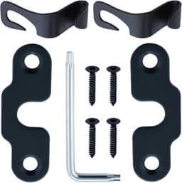 Reparatieset voor zonnewering geschikt voor Jeep Wrangler JK 2018-2022 en Gladiator 2020-2022 met 2 aluminium vizierclips voor eenvoudige montage en duurzame fixatie — thumbnail 2
