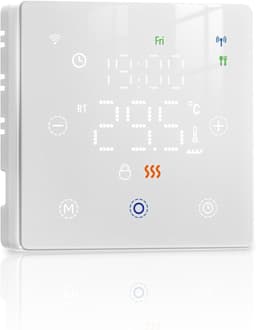 Slimme Thermostaat - Boiler Thermostaat - Verwarming Regelen - Vorstbeveiliging - 86 x 86 mm - Wit — thumbnail 5