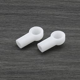 2 stuks vervangende eindkap voor bovenste duwstanggewricht 98656127902, compatibel met Porsche Boxster 986 987 bovenste ondersteuningsbeugel, duwstangkogelgewrichtadapters, wit — thumbnail 4