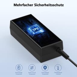 Stroomadapter - Voedingskabel oplader - Externe harde schijf - Universele ingang - 12VDC - Zwart — thumbnail 2