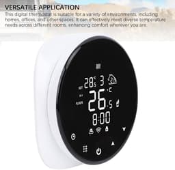 Slimme Thermostaat - Temperatuurregelaar WiFi - Comfort Thuis - Afstandsbediening App - Wandmontage - Wit — thumbnail 4