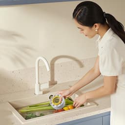 Fruitwasmachine - Centrifuge schaal - Voedselbereiding - Draadloos ontwerp - 112 x 58 cm - Enkele Attribuut — thumbnail 5