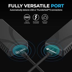 2TB Externe SSD Thunderbolt 3 Snelle Opslag met Aluminium Behuizing — thumbnail 5
