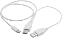 USB-C naar Dubbele USB Y-kabel voor Externe Harde Schijf en Laptop — thumbnail 2