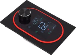 Slimme Thermostaatknoppen - Programmeerbare Regelaar - Waterverwarming Thuis - WiFi Bediening - 86x86mm - Zwart — thumbnail 4