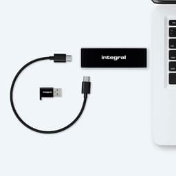 Externe SSD - Draagbare Opslag - Bestanden Overzetten - Ultrasnelle Leessnelheid - 500 GB - Zilver — thumbnail 2