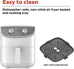 Heteluchtfriteuse - Compacte friteuse - Gezond koken - Energiebesparend - 38 liter - Wit — thumbnail 5