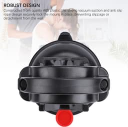 Massagepistool Houder - Muurbeugel Massage Gun - Handsfree Massage - Sterke Zuigkracht - 19 x 12 x 12 cm - Zwart — thumbnail 3