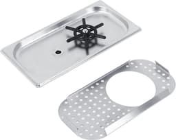 Melkbekerwasmachine - Glazenspoeler - Snel Bekers Reinigen - Vijflaags Galvaniseerproces - 33 x 18 x 7 cm - Zilver — thumbnail 5