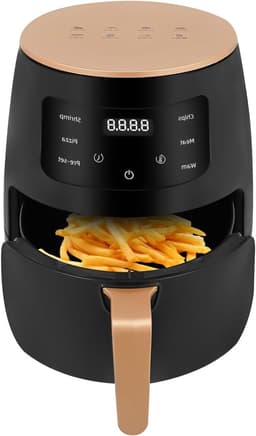 Heteluchtfriteuse - Mini oven Airfryer - Gezond koken - Krachtig 2400W - 35 Liter - Zwart Goud — thumbnail 1