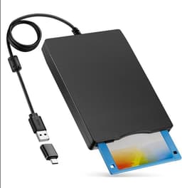 Externe Floppy Disk Drive - Floppy Lezer - Oude Data Lezen - USB A en C Connectoren - 3.5 Inch — thumbnail 1