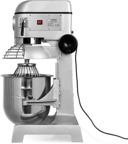 VERTES Professionele deegkneder, deegmachine met planetaire mengarm, inhoud 30 l, roestvrijstalen mengkom, mengblad, deeghaken en garde, 3 snelheden: 142, 234 en 429 rpm — thumbnail 5