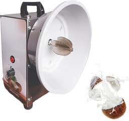 Elektrische Kokos Rasp - Kokos Versnipperaar - Kokos Vlees Verwerken - 3 Snelheden Instelbaar - 35kg Per Uur - Zilver — thumbnail 1