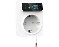 Slimme WiFi Thermostaat - Temperatuurregelaar Timer - Energie Besparen - App & Spraakbediening - 16A EU Stekker - Wit
