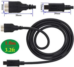 Datakabel - Type-C naar Micro B - Opslag Uitbreiden - 5Gbps Supersnel - 1 Meter - Zwart — thumbnail 5