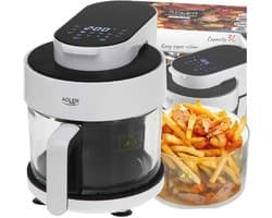 Airfryer Oven - Hete Lucht Oven - Gezond Koken - Glazen Kom - 3 Liter - Wit