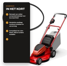 Dailygoods- Aandrijfriem Vervangend - Compatibel met John Deere - Rubber Composietmateriaal - Hoogte 5.5mm - Breedte 9.5mm - Externe Lengte 889mm - Grasmaaier Riem — thumbnail 2