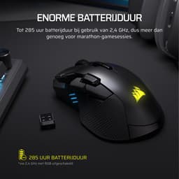 Corsair IRONCLAW WIRELESS SE muis Gamen Rechtshandig RF Wireless + Bluetooth + USB Type-C Optisch 26000 DPI — thumbnail 4