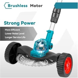 Elektrische Grasmaaier - Snoerloze Trimmer - Tuinonderhoud - Borstelloze Motor - 9 Inch Maaibreedte - One Color — thumbnail 2