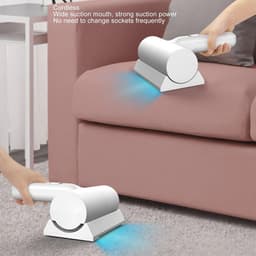 Stofzuiger Handstofzuiger Kleine Draadloze Moederdagcadeaus Mijtverwijdering Draadloze Draagbare Krachtige Handstofzuiger UV-stofzuiger voor Kussen Sofa Tapijt Matras — thumbnail 3