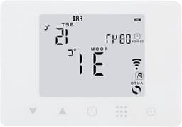 Slimme Thermostaat - App Bediening - Klimaatbeheer - Wandmontage Ontwerp - Digitaal Display - Wit — thumbnail 1