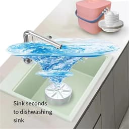 Mini Vaatwasser - Aanrecht Model - Snel Afwassen - Veelzijdig Gebruik - Compact Formaat - Rood — thumbnail 4