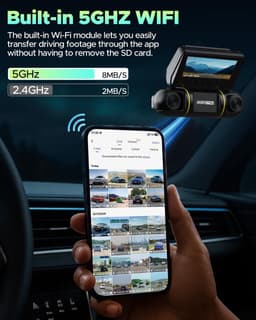 Dash Cam Auto - Auto Camera - Veilig Rijden - 4 Kanaals Opname - 360 Graden - Zwart — thumbnail 4