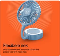 Fresh 'n Rebel Magnetic Fan - Bubbly Blue — thumbnail 4