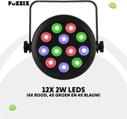 BeamZ lichtset met laser, PAR spots en 500W rookmachine met 5 liter rookvloeistof — thumbnail 3