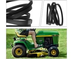 Dailygoods- Aandrijfriem Rubber - Compatibel met John Deere LT150/LT160/LT170/LT180 - Slijtvast - Hoge temperatuur weerstand - 1 stuk - Zwart - Grasmaaier Riem