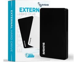 Draagbare Externe Harde Schijf - Externe HDD Opslag - Bestanden Opslaan - Snelle Gegevensoverdracht - 1 TB - Zwart