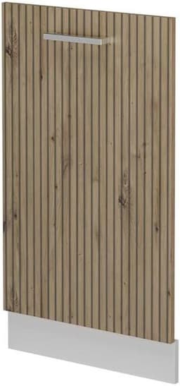 Vaatwasserfrontpaneel - Vaatwasserdeur Paneel - Keuken Integratie - R-Line Stijl - 45 cm - Artisanaal eiken — thumbnail 1