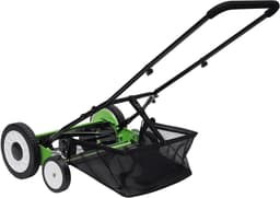 Hand grasmaaier - Cilindermaaier - Gazon Onderhoud - Milieuvriendelijk Werken - 40 cm Snijdbreedte - Groen — thumbnail 1