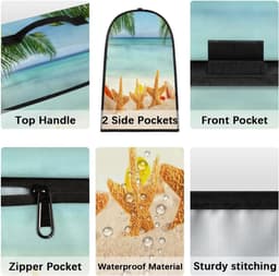 Keukenmixer Stofhoes - Apparaat Cover - Apparaten Beschermen - Met Opbergvakken - 43 x 37 x 28.4 cm - Tropisch — thumbnail 5