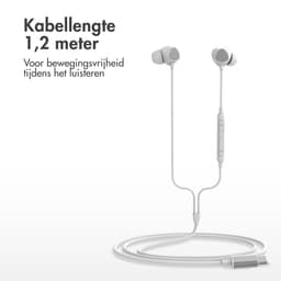 imoshion Bedrade Oordopjes met USB-C Aansluiting - In-Ear Oortjes met Draad - Wit — thumbnail 3