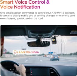 Dashcam GPS - Autocamera Recorder - Veilige Rit - Quad HD Resolutie - 10x10x15 cm - Zwart — thumbnail 5