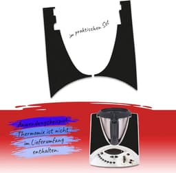 Keukenmachine Sticker - Decoratieve Plakfolie - Keuken Decoratie - Op Maat Gemaakt - 02 mm Dik - Glitter Zwart — thumbnail 4