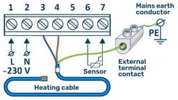 Elektronische thermostaat MST-10, 16A, 230 V — thumbnail 2