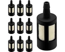 Benzinefilter – Voor benzinekettingzaag, grasmaaier, blower, trimmer, 10 stuks