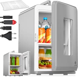 KESSER® Tafelmodel Koelkast 15 Liter AC DC 220-240V en 12V - Mini Koelkast Vrijstaand met Verwarmingsfunctie - Koelbox ideaal voor Auto en camperen - — thumbnail 1