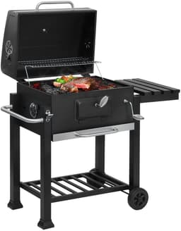 Weelora Barbecue - Barbecues - Barbecue Houtskool - Grill - Met Wielen - Multifunctioneel -113x455x100cm - Kleur Zwart — thumbnail 2