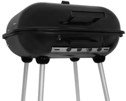 Houtskool BBQ Grill met Deksel – Tuingrill met Wielen Rooster – barbecue – bbq hoes – bbq houtskool – 43,5x38,5cm – 62569 — thumbnail 4