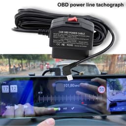 Dailygoody - Mini USB-voedingsadapter - OBD-voedingskabel - 24 uur bewaking - Zwart - Dashcam voeding - Voor auto-dashcamera — thumbnail 2
