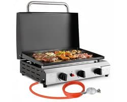 Seth Select Gas BBQ - BBQ op gas - Draagbare propaangrill - Gasbarbecue - 3 Burner Gas Grill - Gasgrill - Compact en draagbaar tafelmodel.