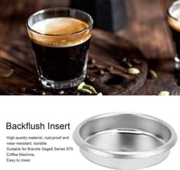 Metalen Blind Filter 54mm - RVS Backflush Mand voor Sage8 Serie Koffiemachine Accessoires — thumbnail 5