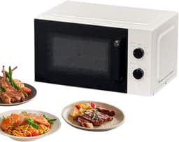 Magnetron met Handvat - Compacte Oven - Snel Eten Opwarmen - Draaiplateau voor Gelijkmatige Warmte - 20 Liter Inhoud - Zwart — thumbnail 1